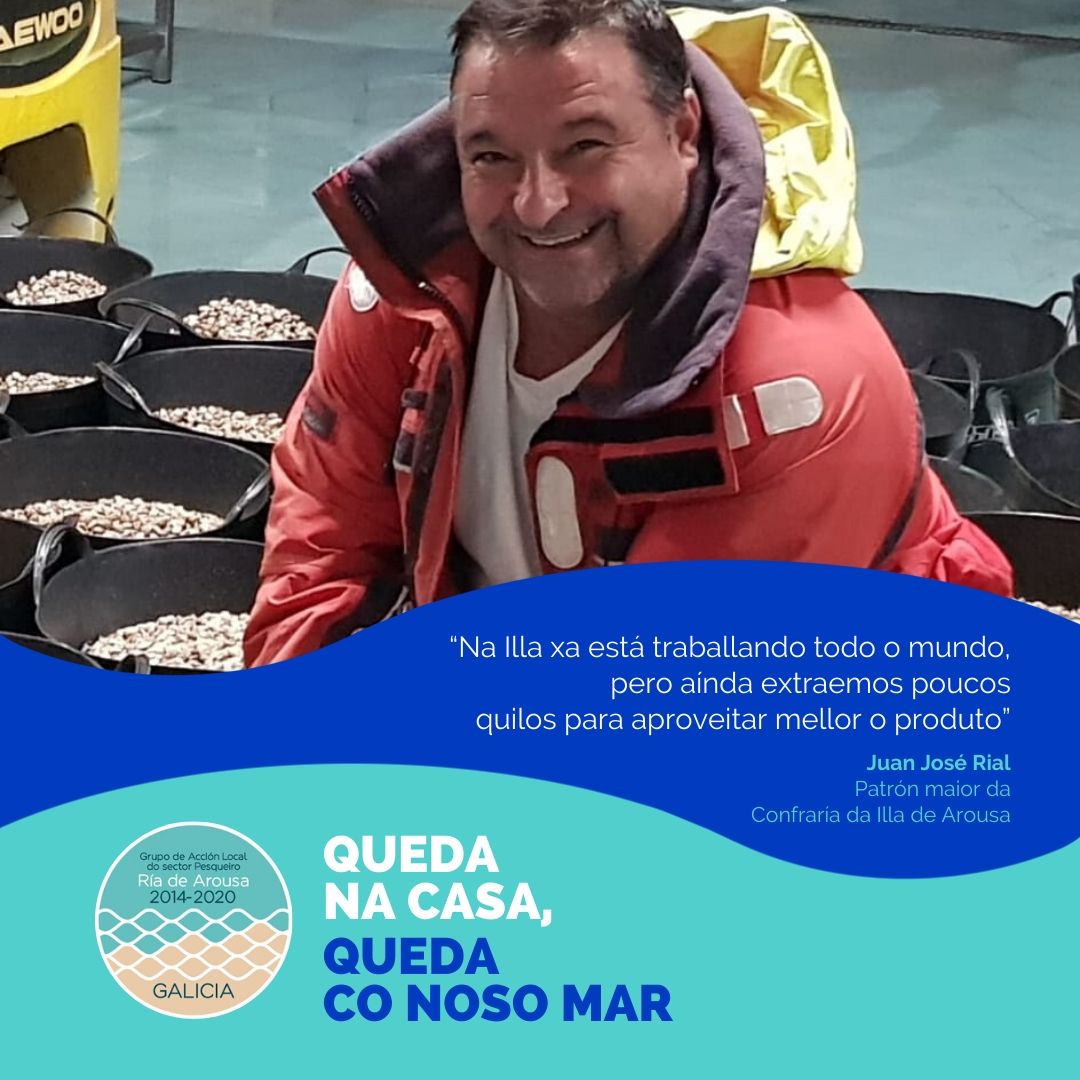 Juan José Rial, patrón maior da Confraría da Illa de Arousa