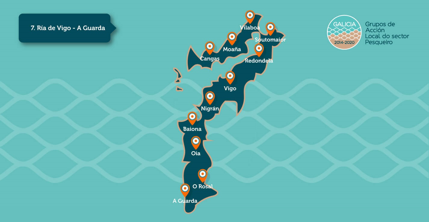 Mapa do GALP Ría de Vigo - A Guarda